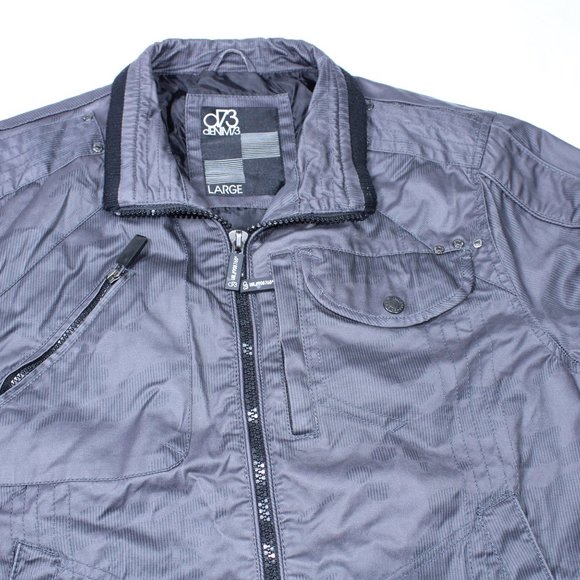 Men's D73 DENIM 73 Jacket, Grey Size L - Picture 3 of 13